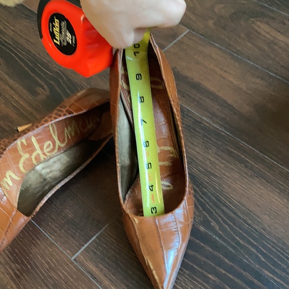 Beautiful Sam Edelman heels sz 9.5 brown leather - Picture 8 of 11